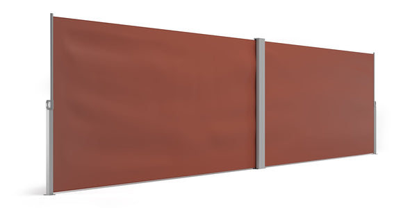 Double-sided awning 160 x 600 cm brown