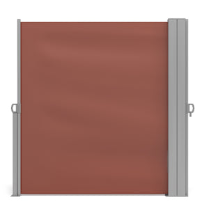 Double-sided awning 160 x 600 cm brown