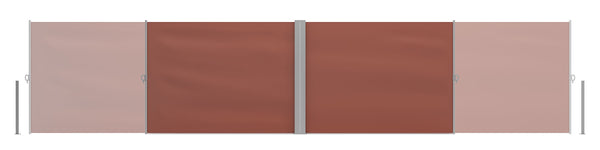 Double-sided awning 160 x 600 cm brown