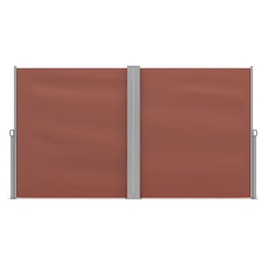 Double-sided awning 160 x 600 cm brown