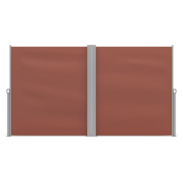 Double-sided awning 160 x 600 cm brown