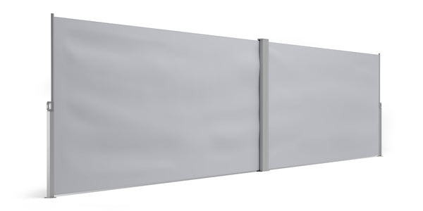 Double-sided awning 160 x 600 cm grey