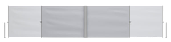 Double-sided awning 160 x 600 cm grey