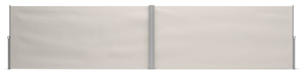 Double-sided awning 180 x 600 cm beige