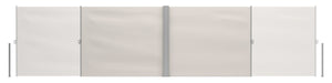 Double-sided awning 180 x 600 cm beige