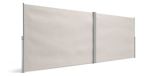 Double-sided awning 180 x 600 cm beige