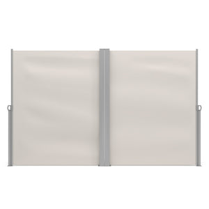 Double-sided awning 180 x 600 cm beige