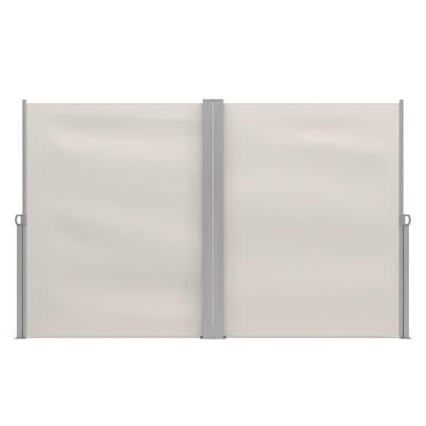 Double-sided awning 180 x 600 cm beige
