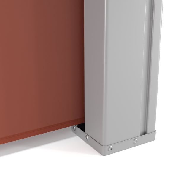 Double-sided awning 180 x 600 cm brown