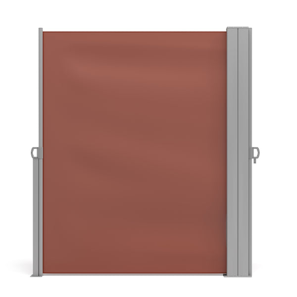 Double-sided awning 180 x 600 cm brown