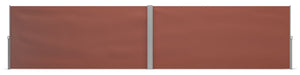 Double-sided awning 180 x 600 cm brown