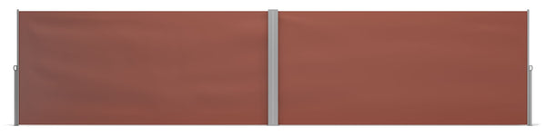 Double-sided awning 180 x 600 cm brown