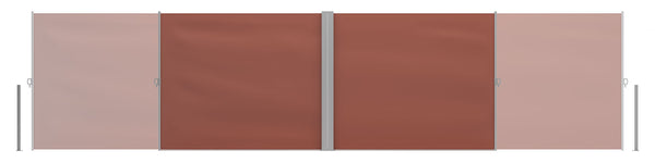 Double-sided awning 180 x 600 cm brown
