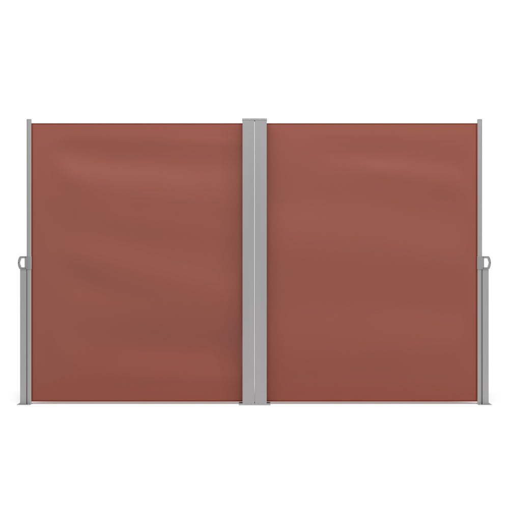 Doppelseitenmarkise 180 x 600 cm braun