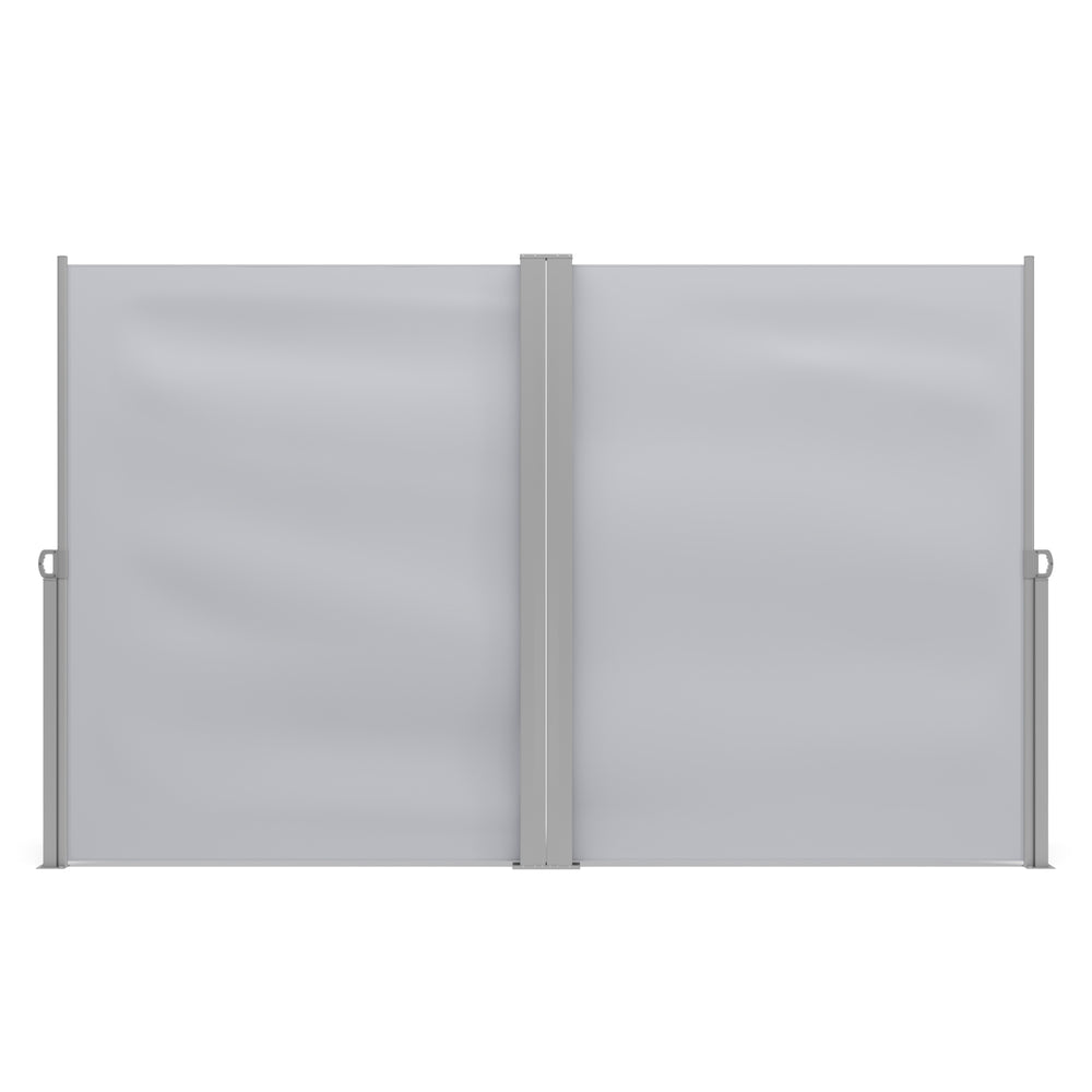 Doppelseitenmarkise 180 x 600 cm grau