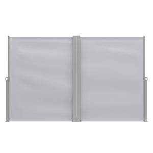 Double-sided awning 180 x 600 cm grey
