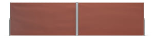 Double-sided awning 200 x 600 cm brown