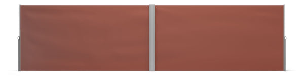 Double-sided awning 200 x 600 cm brown