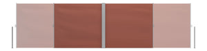 Double-sided awning 200 x 600 cm brown