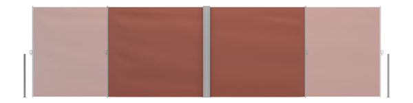 Double-sided awning 200 x 600 cm brown