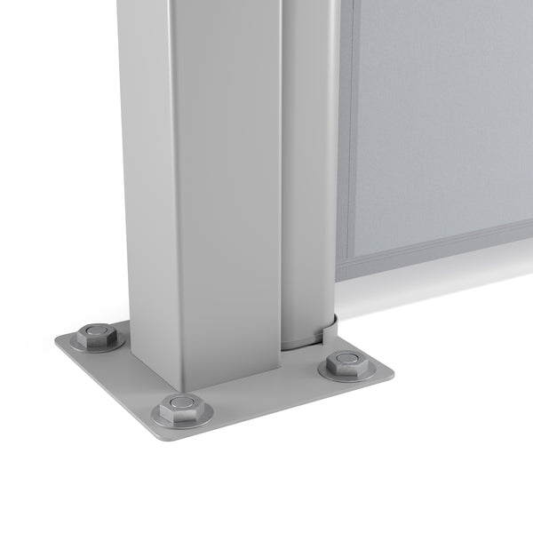 Double-sided awning 200 x 600 cm grey