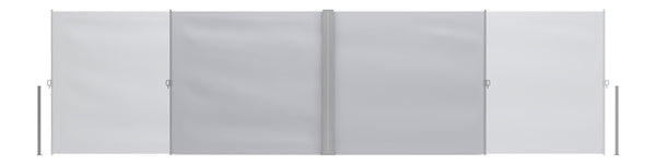 Double-sided awning 200 x 600 cm grey