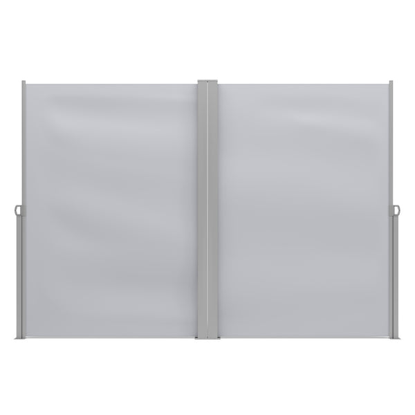Double-sided awning 200 x 600 cm grey