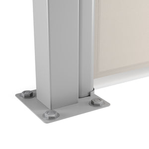 Tenda da sole bifacciale 120 x 800 cm beige