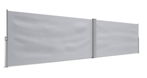 Tenda da sole bifacciale 120 x 800 cm grigia