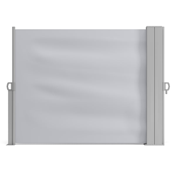 Tenda da sole bifacciale 120 x 800 cm grigia