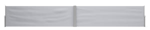 Tenda da sole bifacciale 120 x 800 cm grigia