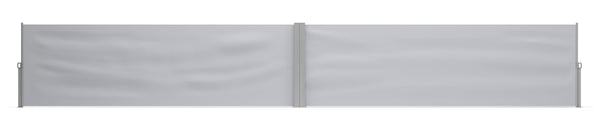 Tenda da sole bifacciale 120 x 800 cm grigia
