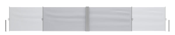 Tenda da sole bifacciale 120 x 800 cm grigia