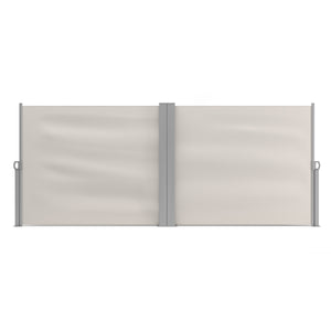 Tenda da sole bifacciale 120 x 800 cm beige