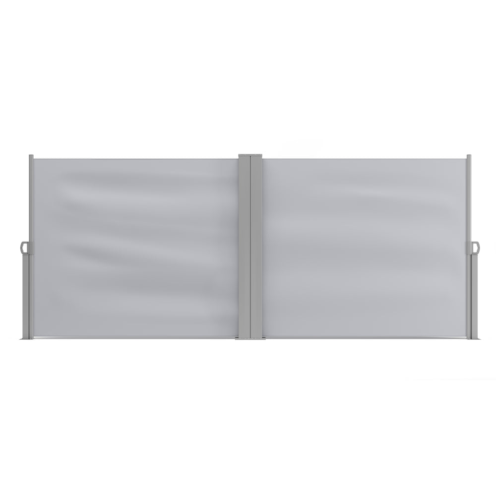 Doppelseitenmarkise 120 x 800 cm grau
