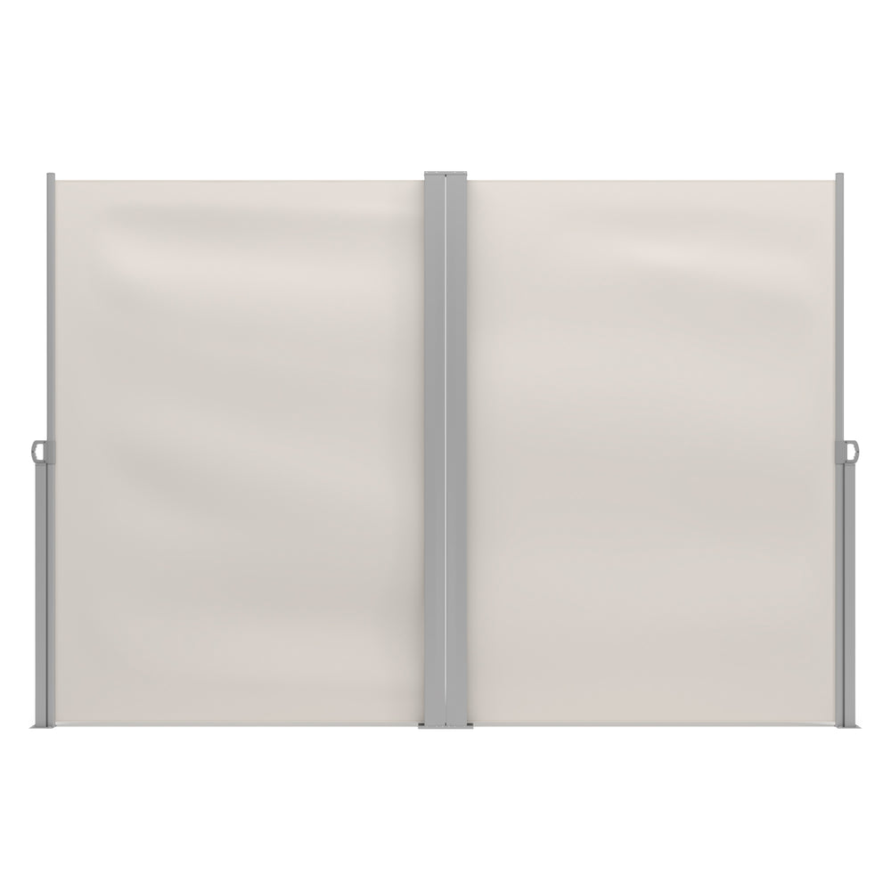 Doppelseitenmarkise 200 x 600 cm beige
