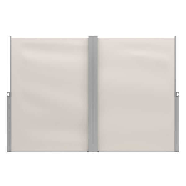 Double-sided awning 200 x 600 cm beige
