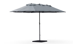 Doppel-Sonnenschirm anthrazit 460 x 270 cm