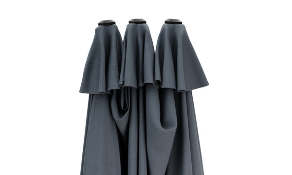 Doppel-Sonnenschirm anthrazit 460 x 270 cm