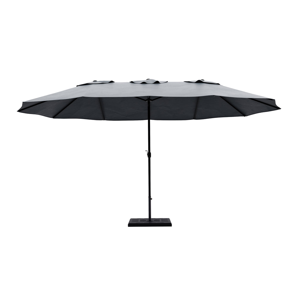 Ombrellone doppio antracite 460 x 270 cm