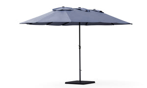 Doppel-Sonnenschirm blau 460 x 270 cm