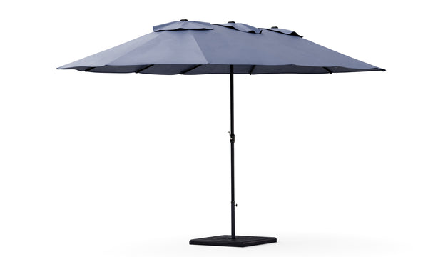 Doppel-Sonnenschirm blau 460 x 270 cm