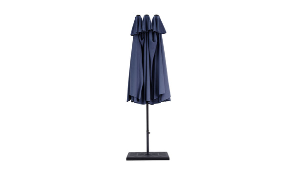 Doppel-Sonnenschirm blau 460 x 270 cm