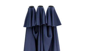 Doppel-Sonnenschirm blau 460 x 270 cm