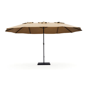Doppel-Sonnenschirm braun 460 x 270 cm