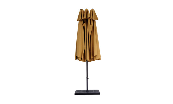 Doppel-Sonnenschirm braun 460 x 270 cm