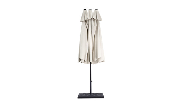 Doppel-Sonnenschirm weiss 460 x 270 cm