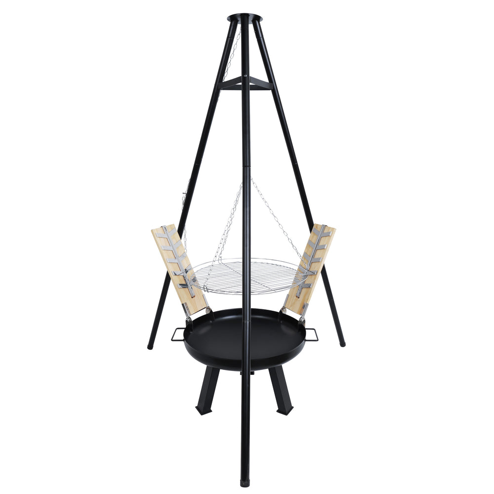 Griglia 4 in 1 con braciere a treppiede