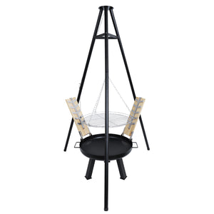 Dreibein 4-in-1 Grill mit Feuerschale