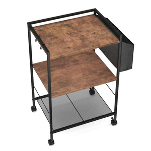 Druckerständer Vintage BONITA mit Rollen 52 x 81 x 40 cm